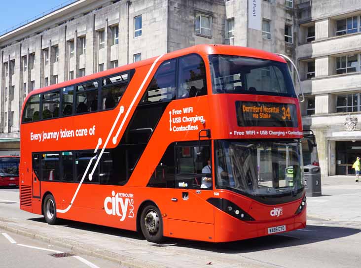 Plymouth Citybus Alexander Dennis Enviro400CITY 568